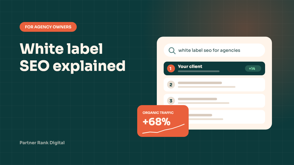 White label SEO explained: search results with the client site ranked first